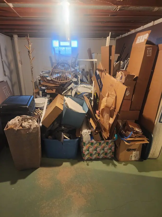 Roll-off dumpster container at job site for Concrete Dumpster Rental in East Stroudsburg